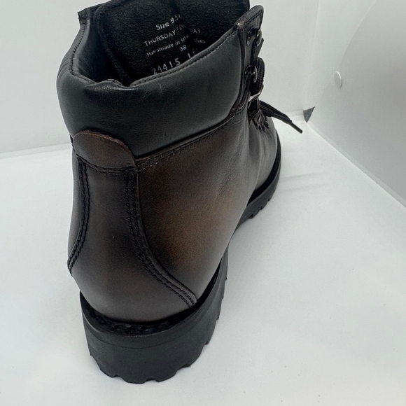 Thursday Jasper Commander Boot Brown Leather Hiker Boots with Black Laces main image 4